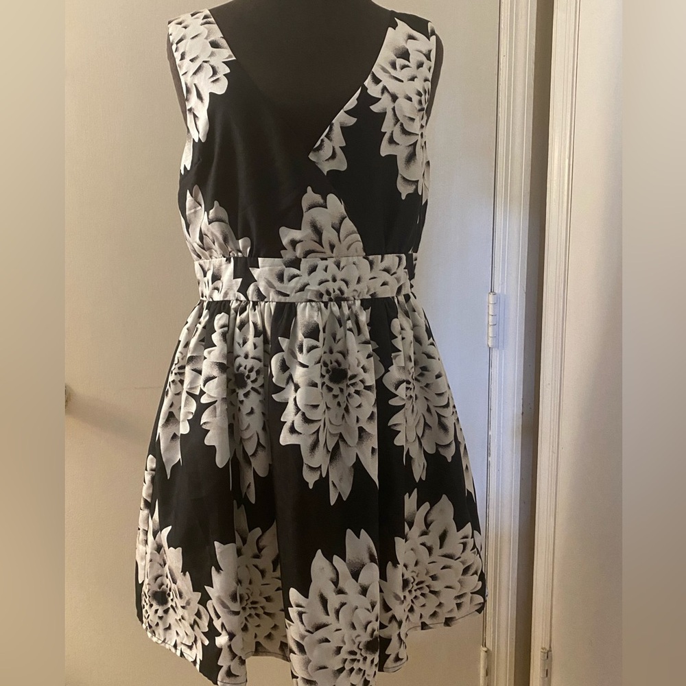 Black/White floral dress from Francesca’s Never worn. V cut in front and back.